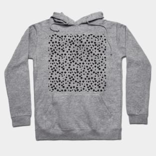 Monochrome Dots Pattern Hoodie